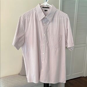 Theory Black and White Casual Button Down Shirt